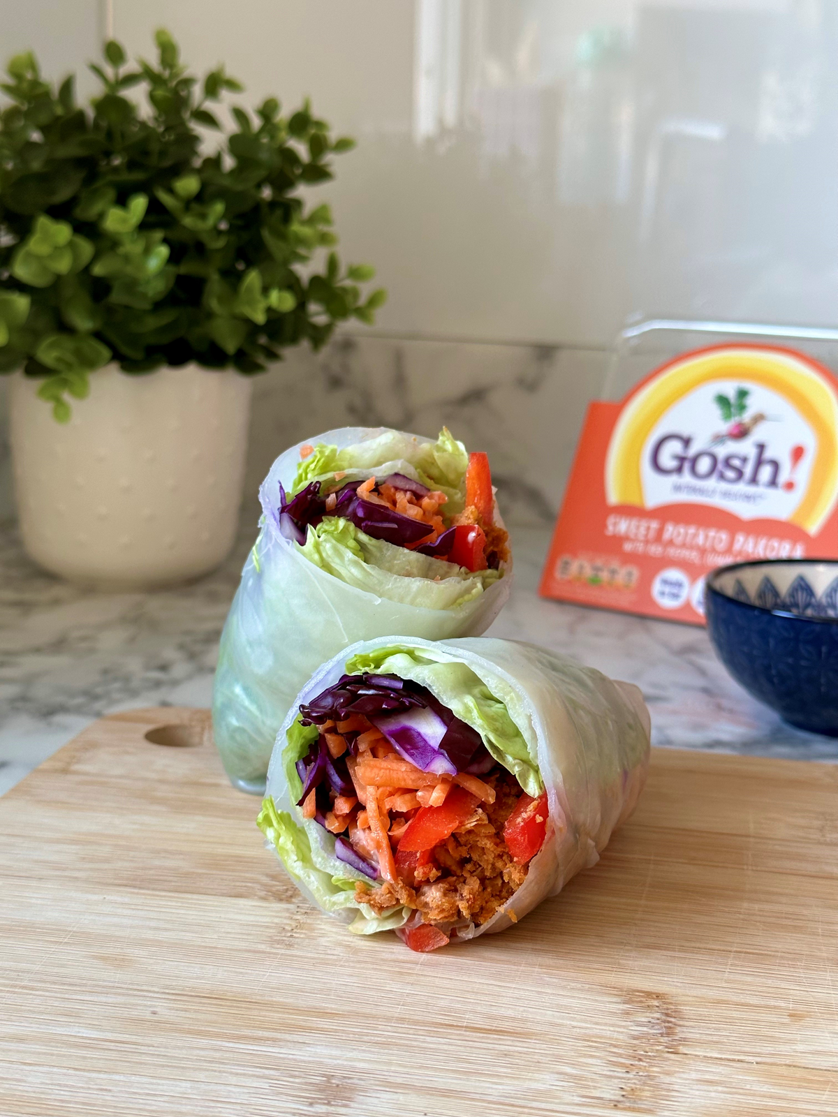 Giant Rice Paper Rolls | Vegan Rice Paper Rolls