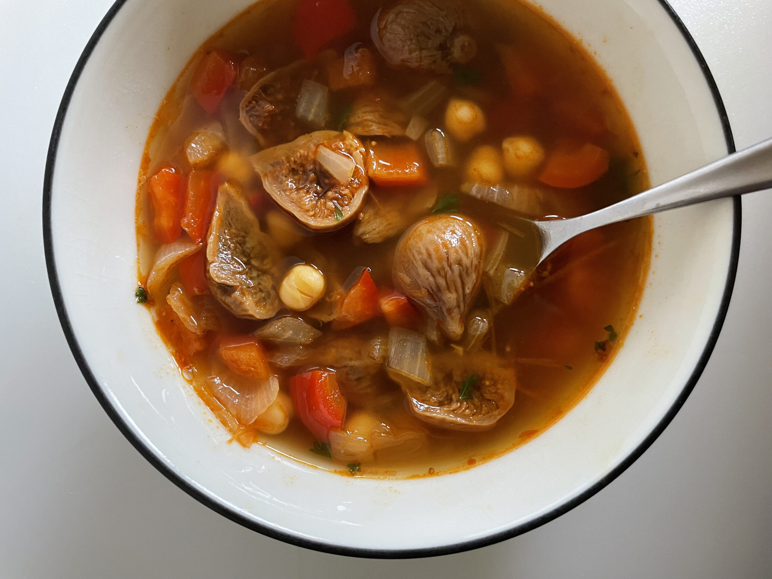 Spanish Chickpea Stew with Figs - Veganuary