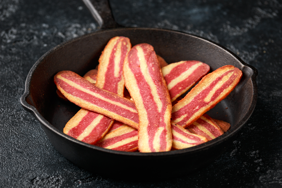 Plant-based bacon