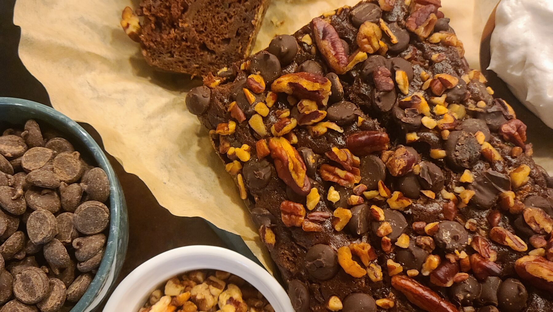 Chocolate Sour Cream Zucchini Loaf - Veganuary