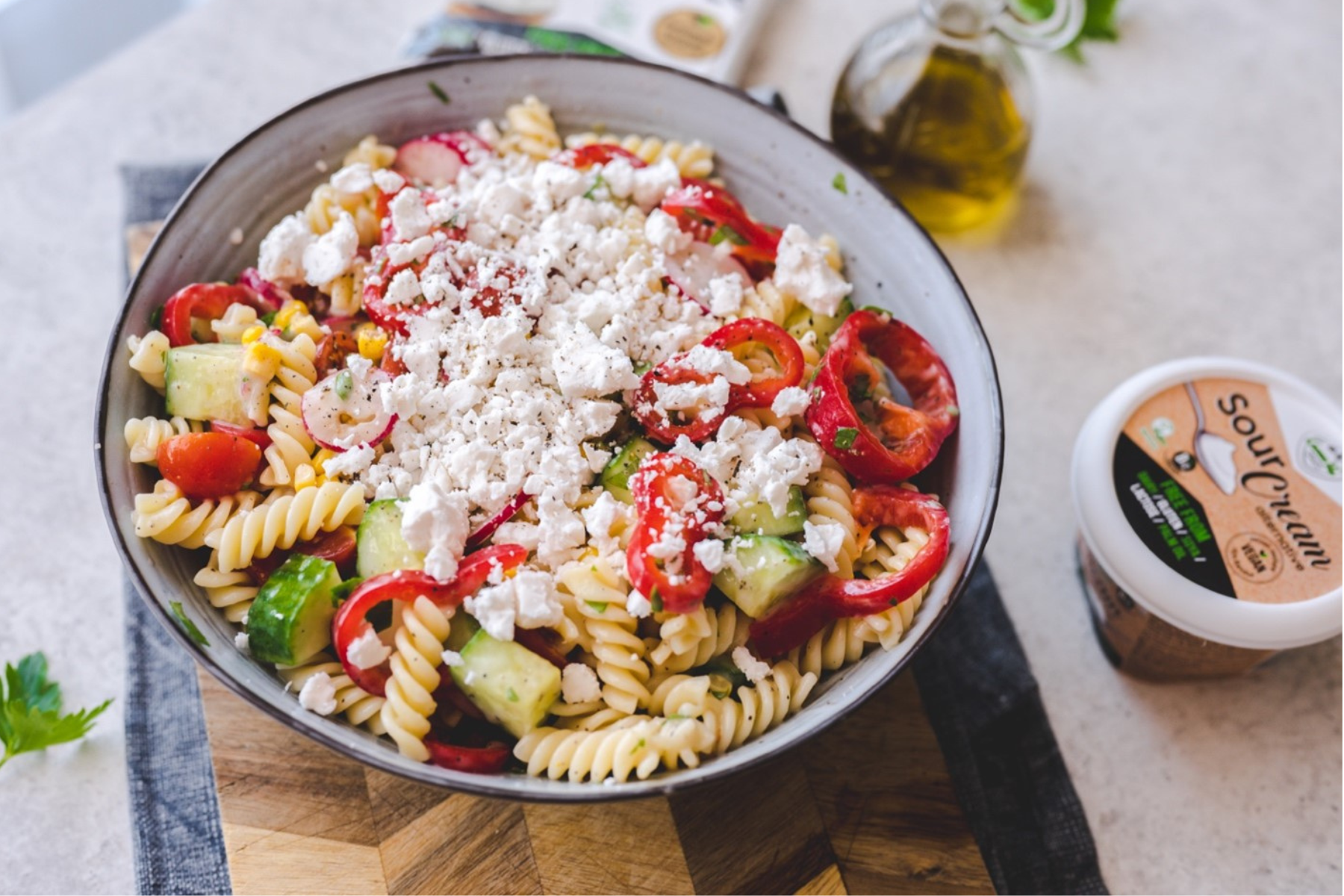 Simple Pasta Salad | Easy Vegan Salad Recipe | Veganuary