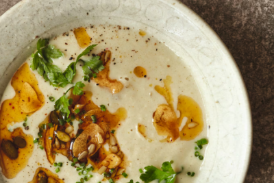 Hugh Fearnley-Whittingstall Cauliflower and Cashew Soup