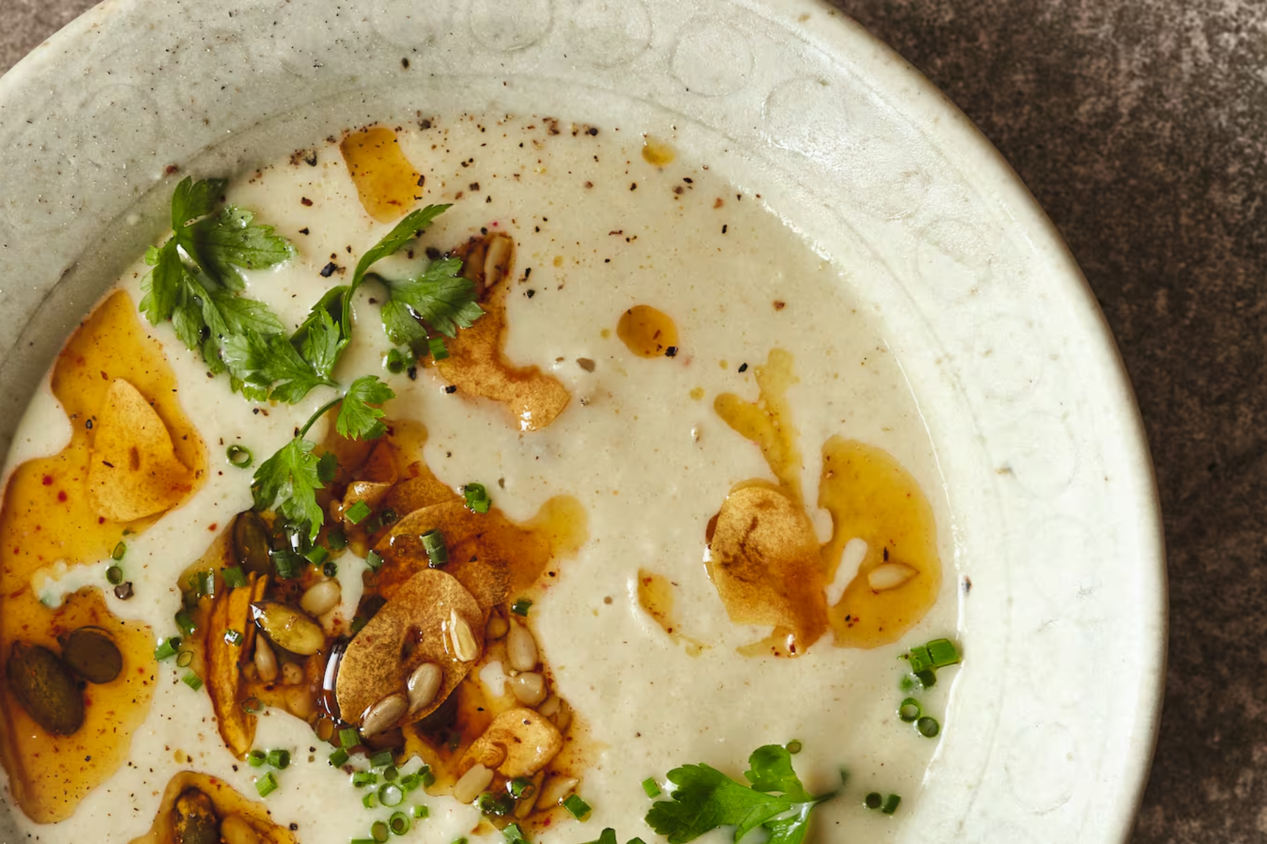 Roast Cauliflower and Cashew Soup | Veganuary