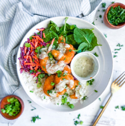 Vegan Shrimp Bowl