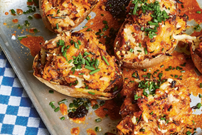 Katy Beskow - Loaded Twice-Baked Potatoes with Sticky BBQ Jackfruit