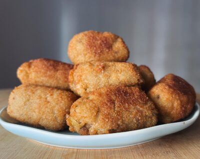 croquetas veganas de setas