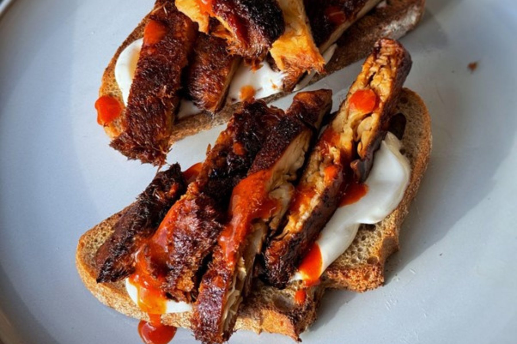 Oyster Mushroom Steak Sandwich | Veganuary