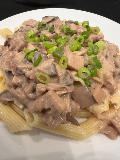 Vegan Jackfruit Mushroom Stroganoff  - Veganuary