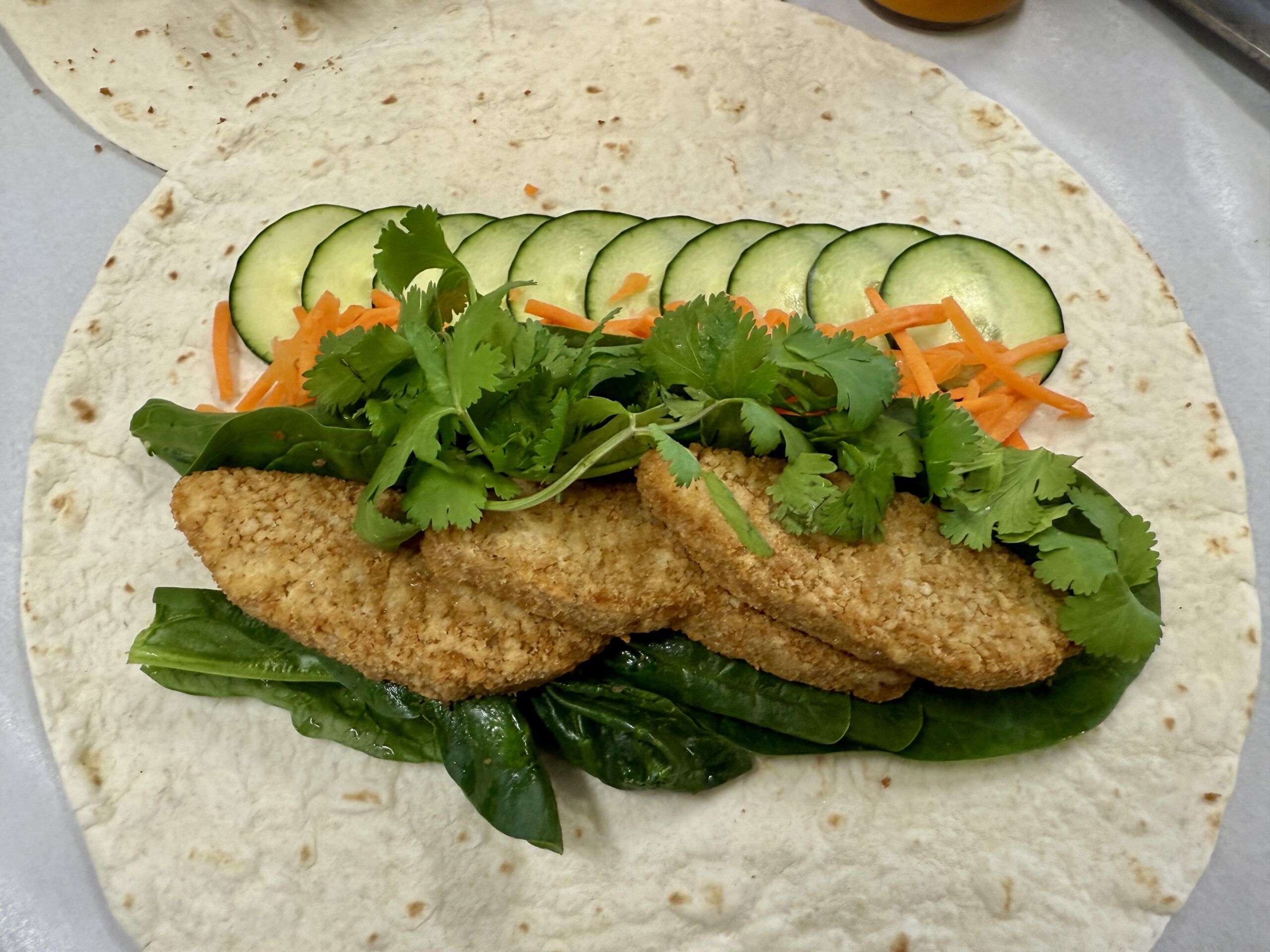 Zesty Buffalo Tenders Wrap - Veganuary