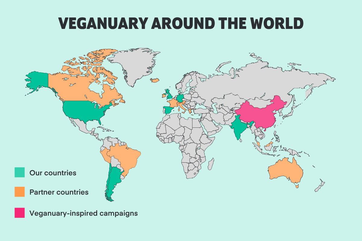 Veganuary around the world 2026
