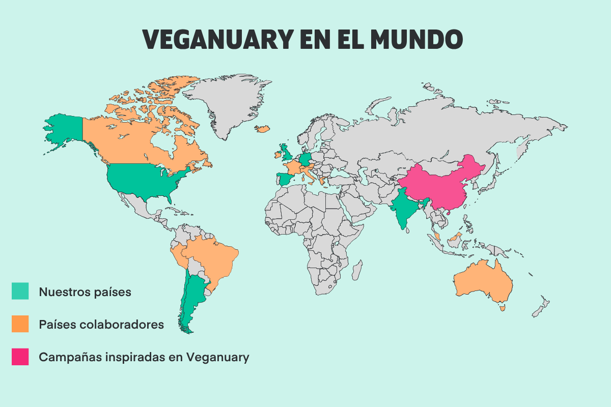 Veganuary en el mundo 2026